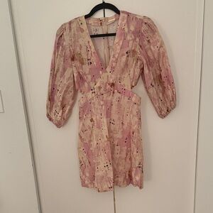 Alexis Blush Abstract Mini Dress